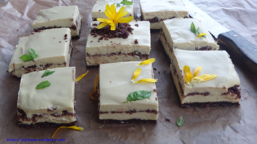 Raw mango cheesecake